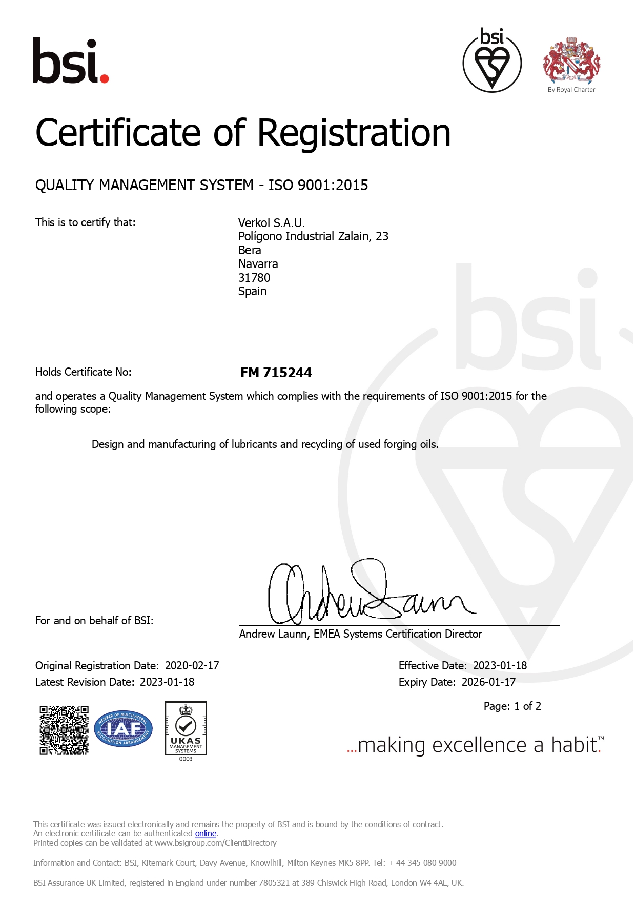  Certificado ISO 9001
